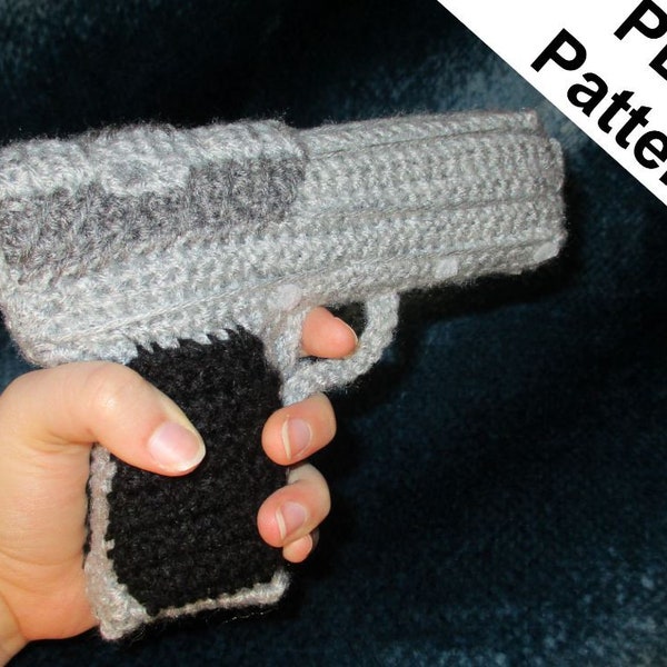 Lisez la description avant d'acheter ! Modèle au crochet Gun Version 1 en anglais américain PAS pour les débutants !