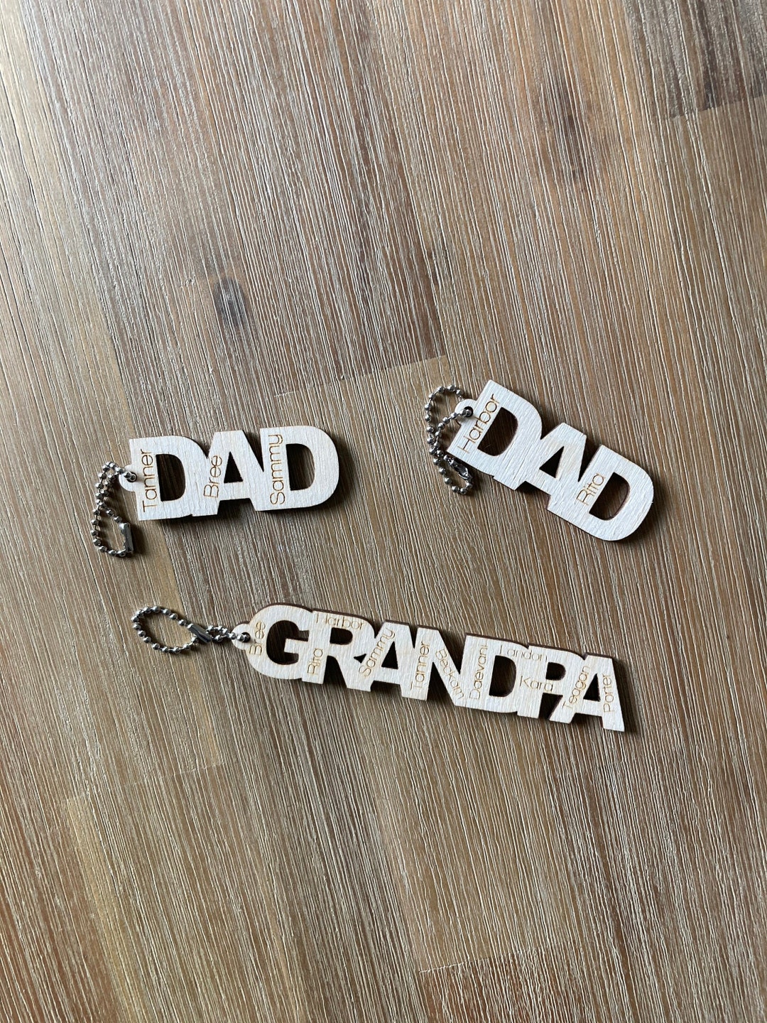 Fathers Day Key Chains Father Dad Papa Pa Unique Family Etsy