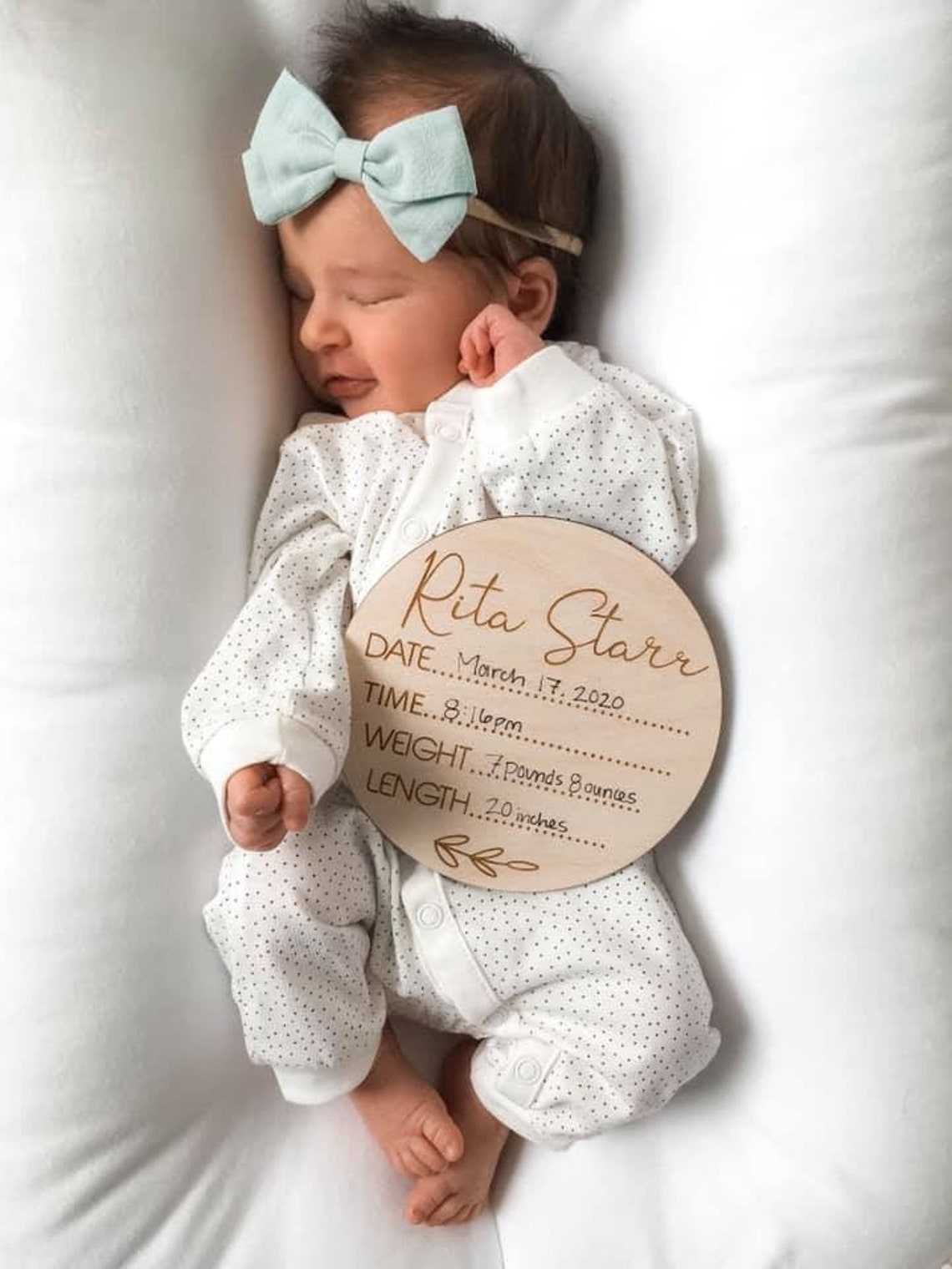 Baby Wood Sign Newborn Baby Sign Baby Nursery Decor New Etsy