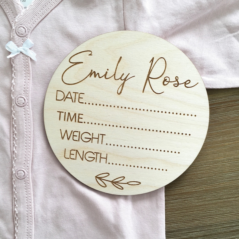 Baby Wood Sign Newborn Baby Sign Baby Nursery Decor New Etsy