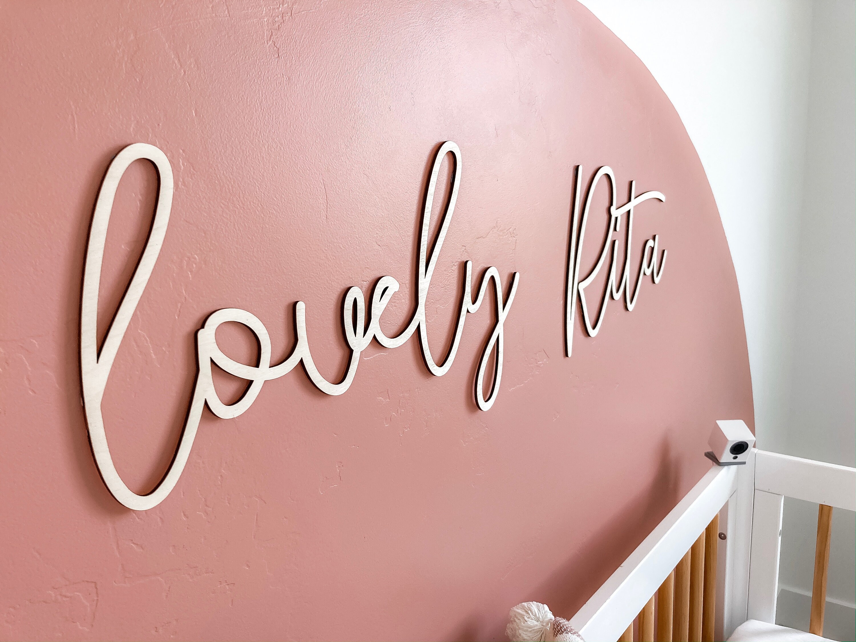 Custom Wood Name/ Cursive Name/ Customized Letters/ Wood Cut Etsy