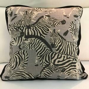 Zebra Print, throw pillow, decorative pillow cover, zebra print, Insert Not Included. FREE DOMESTIC SHIP