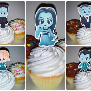 Monster Family Cupcake Toppers