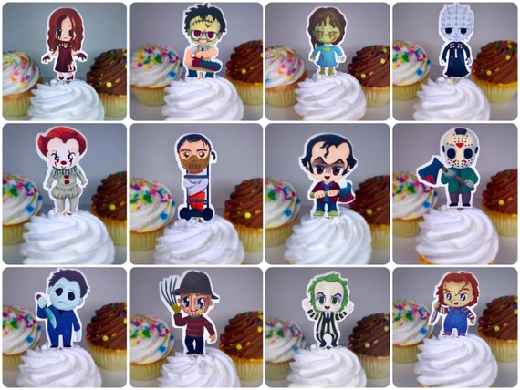 Horror Movie Cupcake Toppers Etsy