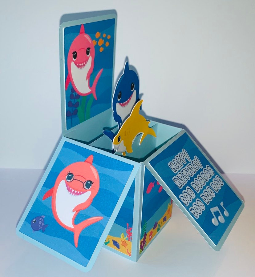 Shark Family Pop-up Card