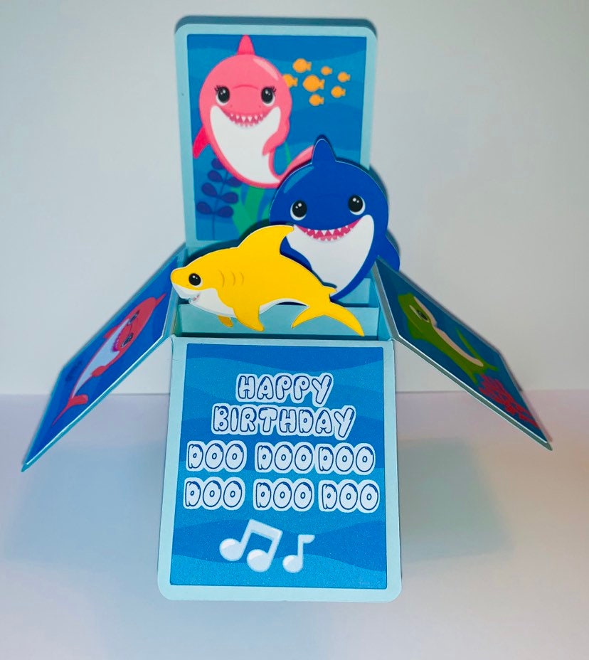Shark Family Pop-up Card
