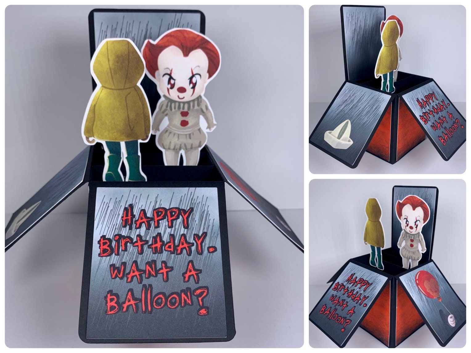 Killer Clown Pop-up Card