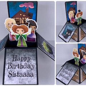 Witch Sisters Pop-up Card