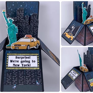 New York Vacation Reveal Pop-up Card