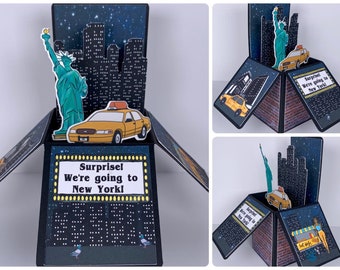 New York Vacation Reveal Pop-up Card