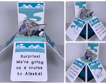 Alaskan Cruise Reveal Pop-up Card