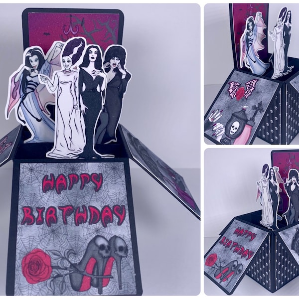 Ladies of Horror Pop-up Card