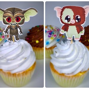 80&#39;s Horror Movie Cupcake Toppers