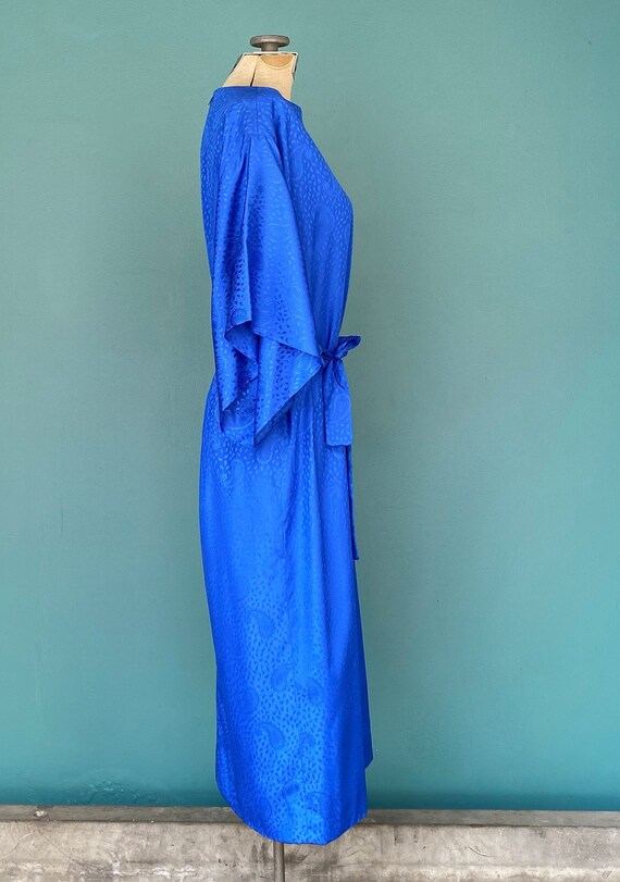 70s Blue Belted Vintage Shift Dress TaraLynEvansS… - image 5