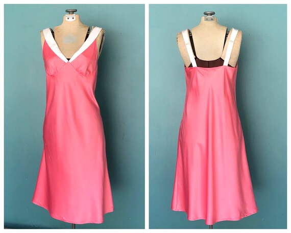 Silk Slip Dress 90s Pink Silk Slip Dress, TaraLynE