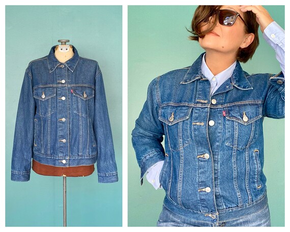 Denim jacket with cotton collar best sale