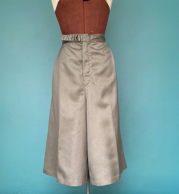 Palazzo Pants Wide Leg Pants Gaucho 80s Pants Cro… - image 5