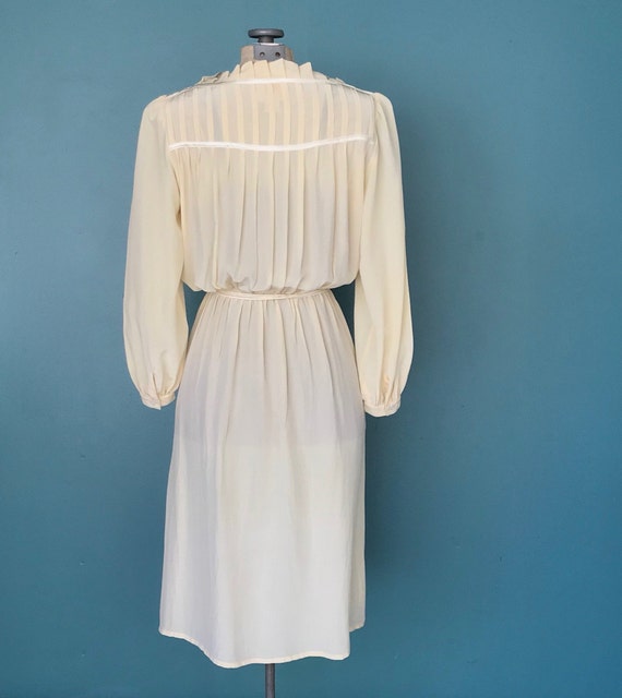 Vintage 80s Sheer Silk Midi Dress TaraLynEvansStu… - image 7