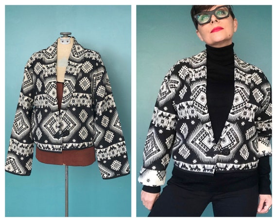 Southwest Vintage Western Tapestry Jacket Brocade