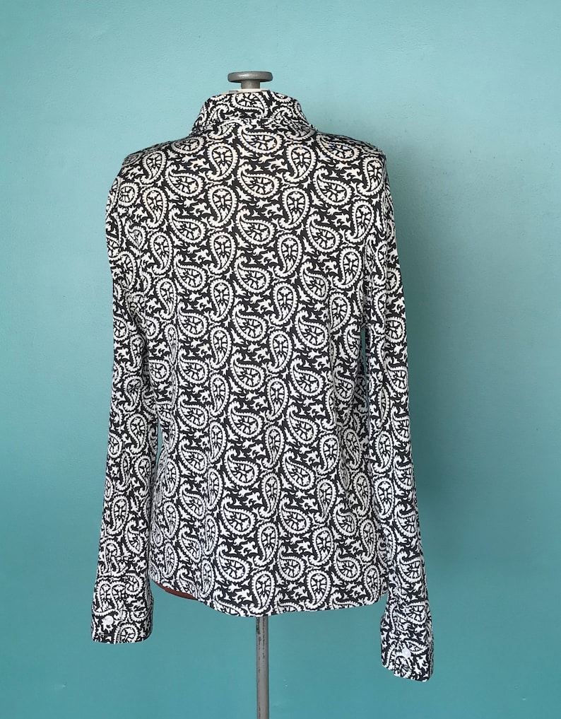 TaraLynEvansStudio 90s Silk Blouse Paisley Silk Shirt