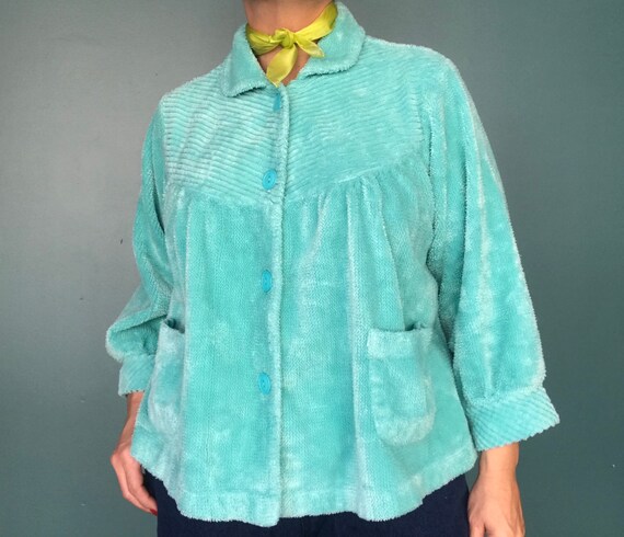 Chenille House Coat 50s Vintage Coat, TaraLynEvans