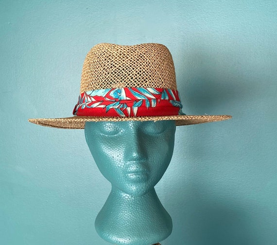 Panama Hat Straw Hat Woven Hat Vinage Hat Sun Hat… - image 1