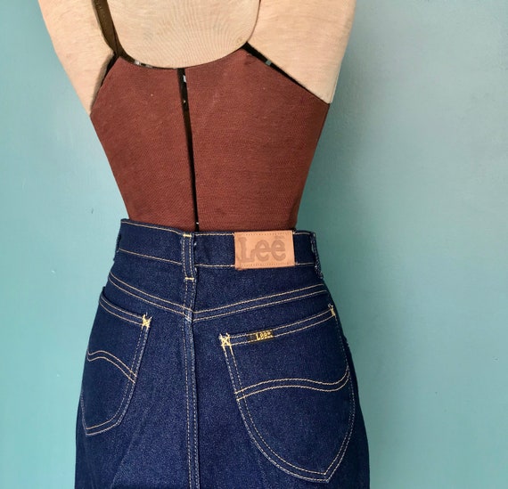 80s Lee Jeans High Waisted Denim Jeans, 26 Waist … - image 5