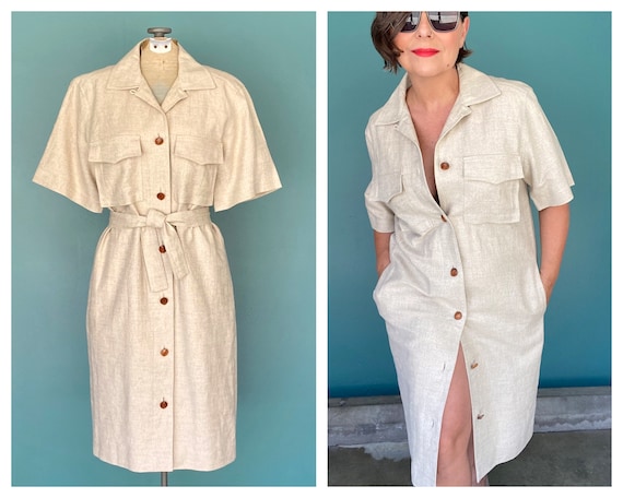 Safari shirt dress sale