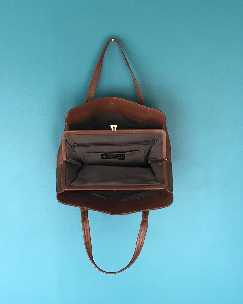 Jane Shilton Vintage Bag Brown Leather Bag TaraLynEvansStudio Etsy