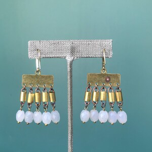 Chandelier Beaded Earrings Stone Boho Earrings, TaraLynEvansStudio image 9