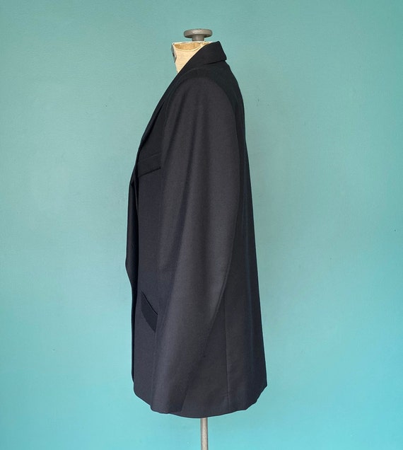 Vintage 70s Black Wool Womens Blazer TaraLynEvans… - image 4