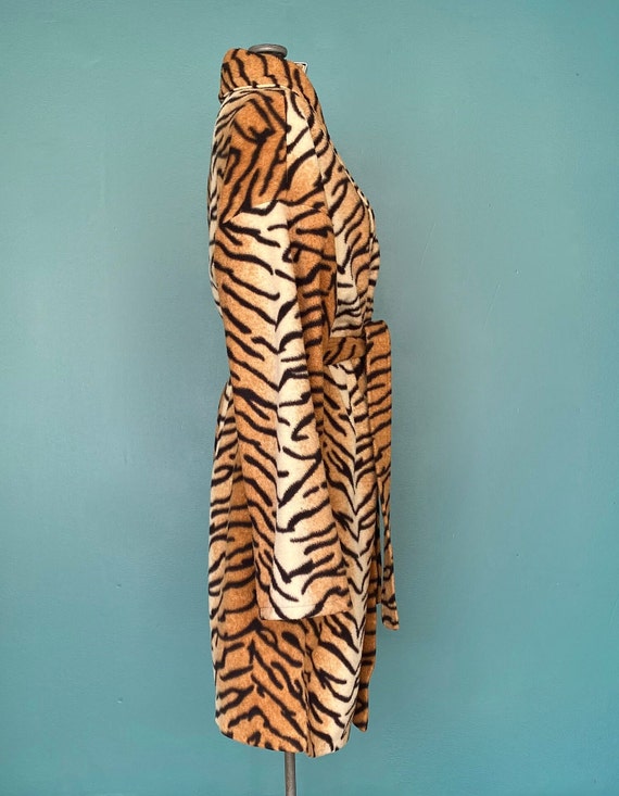 Vintage Robe Tiger Women Robe Short Robe Bath Rob… - image 5