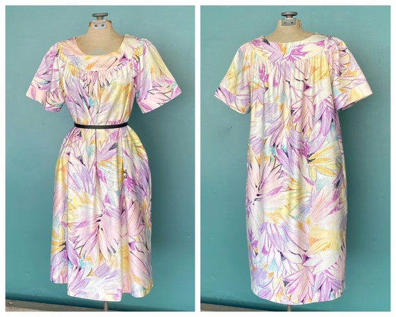 Floral Vintage Kaftan House Dress Floral Caftan Te