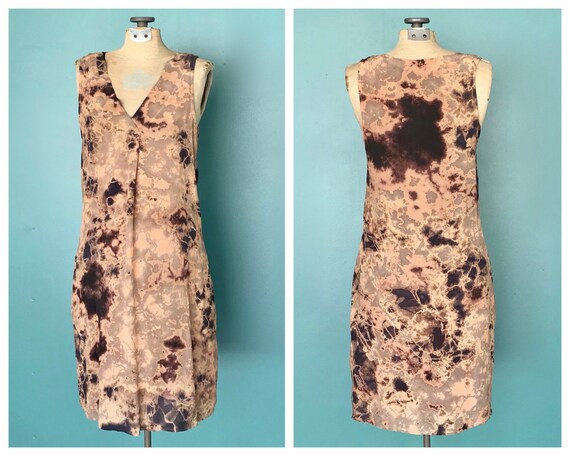 Tie Dye Tank Dress 90s Silk Tye Dye Dress, TaraLyn