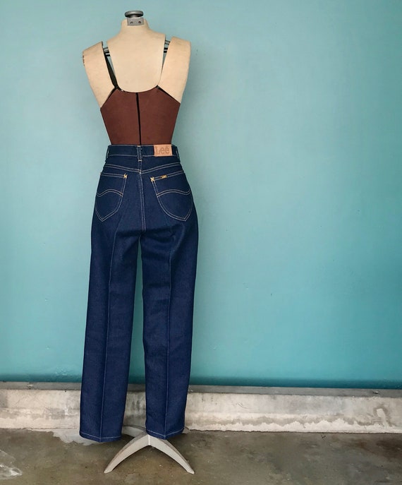 80s Lee Jeans High Waisted Denim Jeans, 26 Waist … - image 6