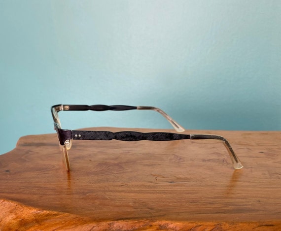 Vintage Cat Eye 50s Black Eyeglasses Retro Eyegla… - image 4