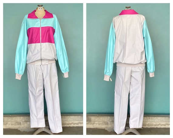 80s Retro Women Sweat Suit Tracksuit 80s Sweat Su… - image 4