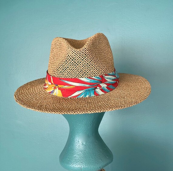 Panama Hat Straw Hat Woven Hat Vinage Hat Sun Hat… - image 4