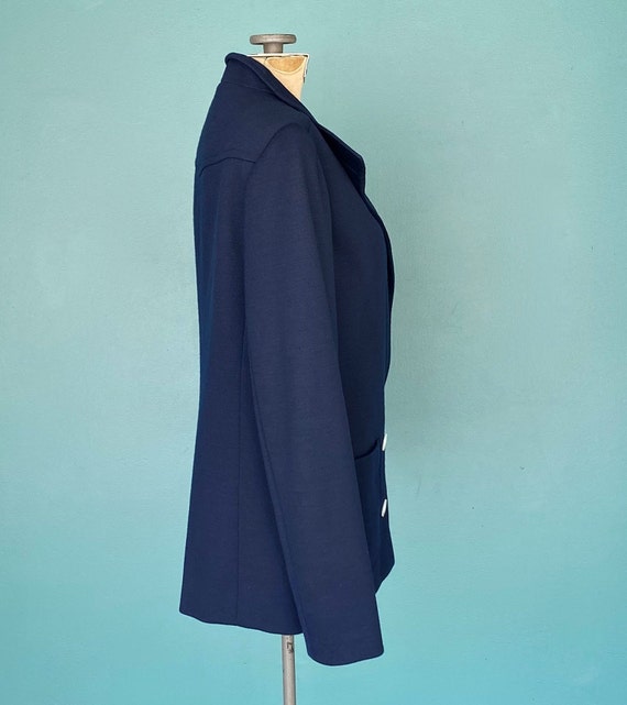 Christian Dior Navy Wool Mod Jacket Designer Vint… - image 4