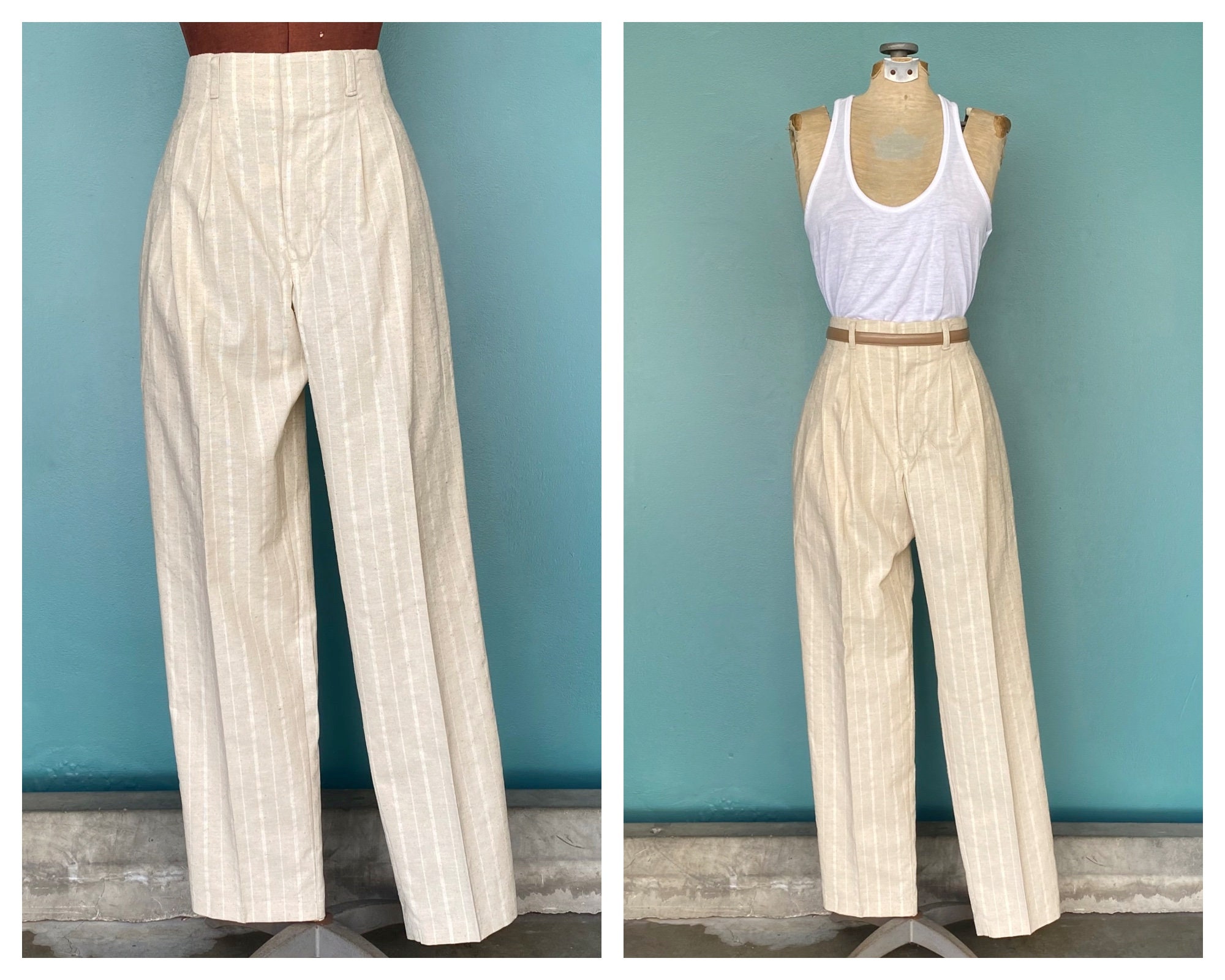 80s Pants Womens Trousers Baggy Pants Trousers Women Retro Pants Cotton  Pants High Waisted Pants Women Vintage Taralynevansstudio -  Denmark