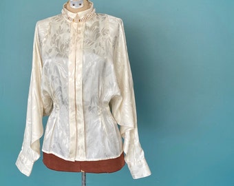 Satin Poet Shirt - Etsy