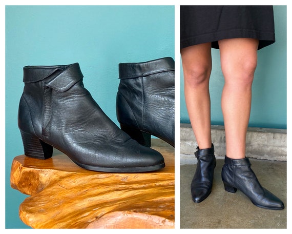 Ankle Boots 90s Leather Ankle Boots Women, TaraLyn