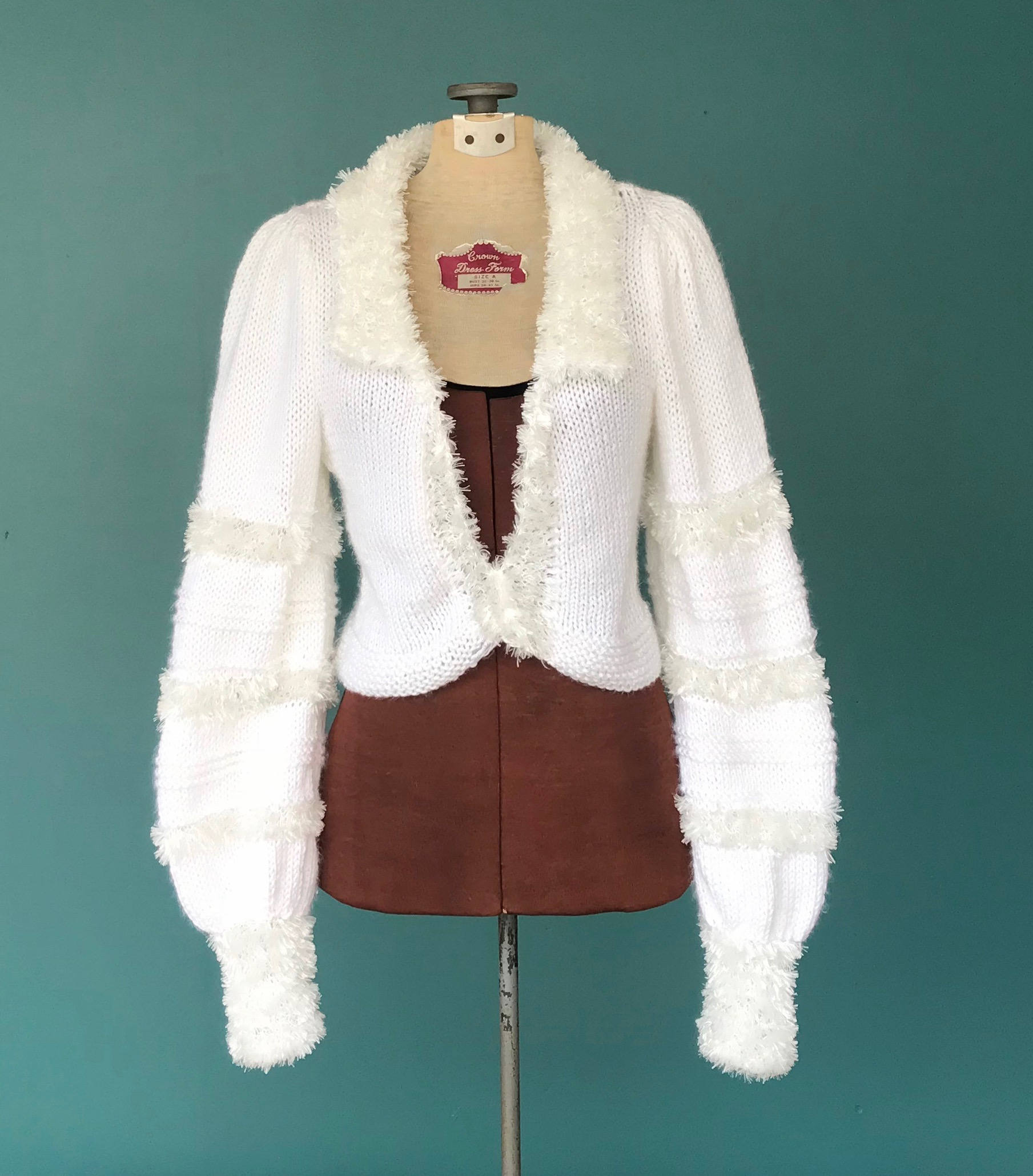 White Bolero Shrug Sweater Sweater Shrug Long Sleeve Bolero Etsy