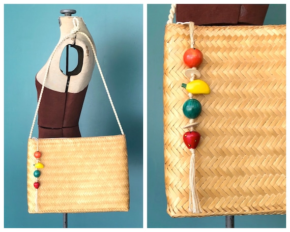 Straw Vintage Bag Woven Straw Shoulder Bag, TaraLy