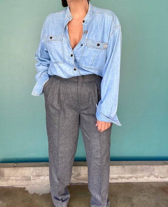 Vintage Trousers Retro Pants 80s Pants Trousers Dress Pants High Waisted Pants  Vintage Pants Womens Trousers Taralynevansstudio 