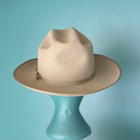 Vintage Wide Brim Western Cowboy Hat Vintage Cowb… - image 5