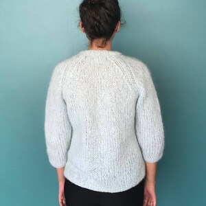 70s Cable Knit Pastel V Neck Sweater TaraLynEvansStudio image 7