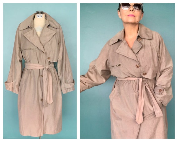 80s Trench Coat Vintage 80s Trench, London Fog, Ta