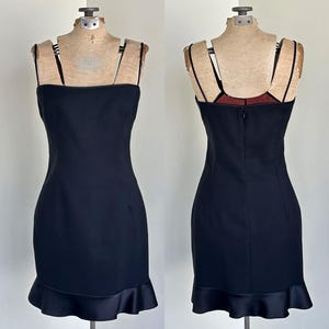90er Schwarzes Kleid tailliertes Kleid 90s Style Kleid Shelli Segal Schwarzes Kleid Vintage Schwarzes Kleid Damen Schwarzes Kleid TaraLynEvansStudio