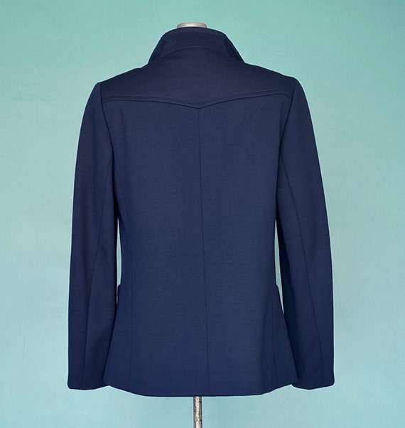 Christian Dior Navy Wool Mod Jacket Designer Vint… - image 6